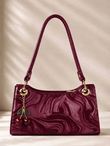 Women's Leather Plain Shoulder Bag