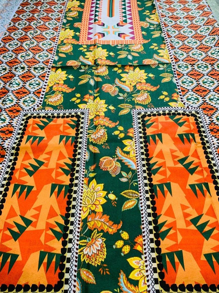 Printed Swiss Lawn Shirt for Women Multicolor Paisley Design