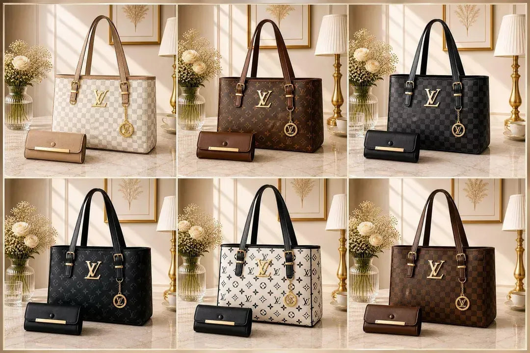 Women's Beige Checkered Shoulder Bag with Gold Plated Hardware Loved by 121+