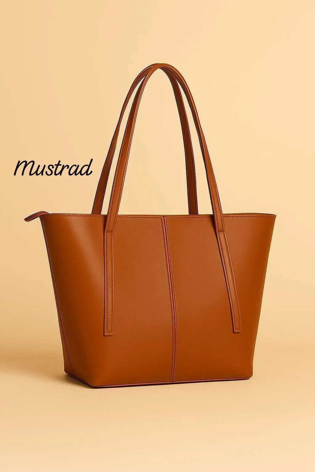 Black Leather Shoulder Bag for Women Office School Daily Use