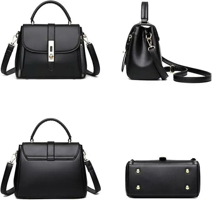 Women's Leather Plain Shoulder Bag