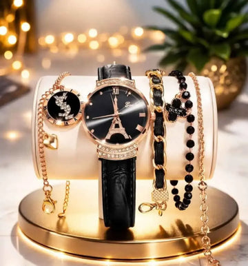 3 Pcs Modern Design Gold Plated Artificial Stones Chain Bracelet