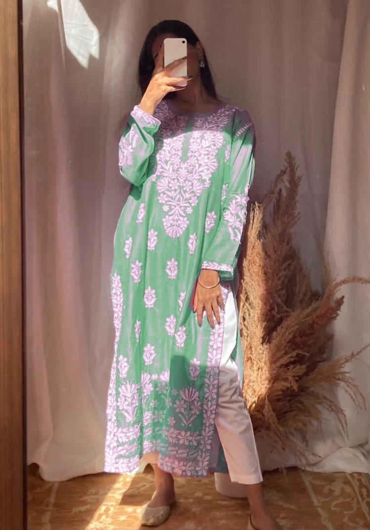Casual Embroidered Shirt for Women Men Plain Design