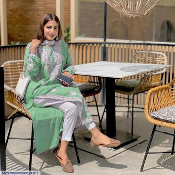 Casual Embroidered Shirt for Women Men Plain Design